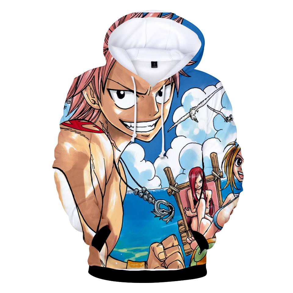 Podzim Zima 3D tisk Anime Fairy Tail Cosplay Mikiny Mikiny Kluk/dívka Neformální mikina Fairy Tail Pulovry