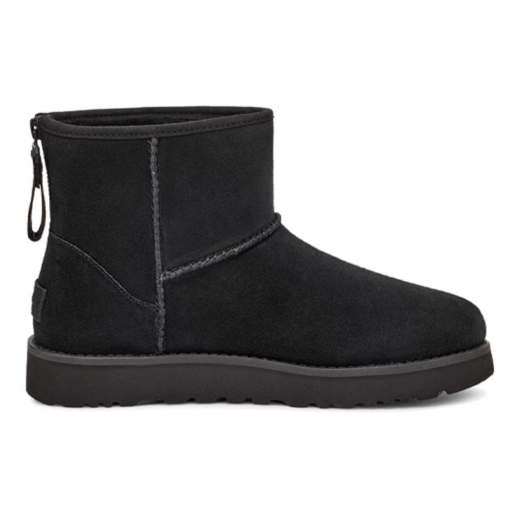 UGG Classic Mini Logo Zip Boot Black Women's 1122671-BLK