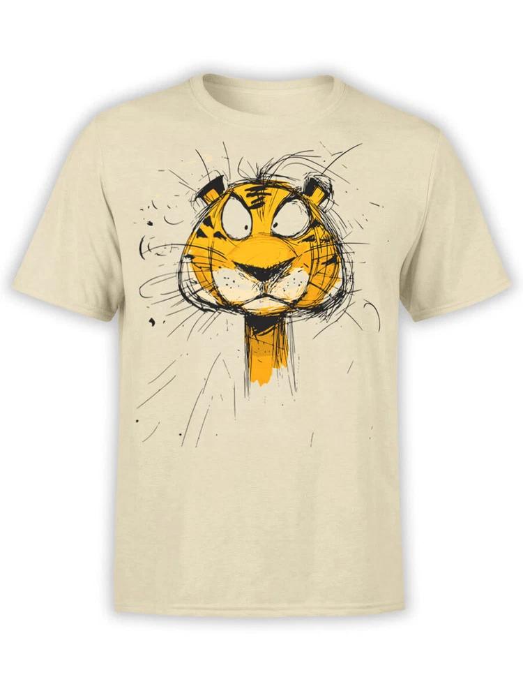 Tiger Tshirt Collection Scribble Face Tiger Tshirt Unisex S