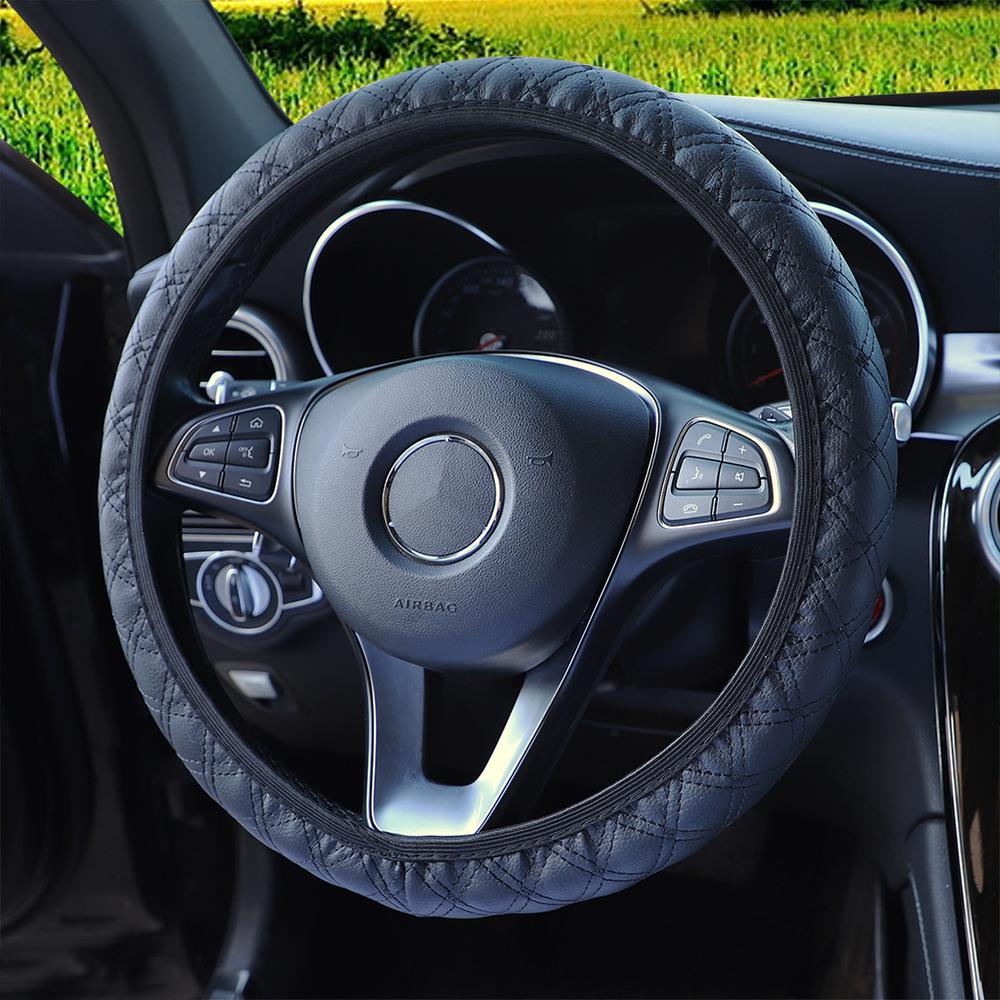 Universal Non-inner Steering Wheel Handle Cover Red Wine