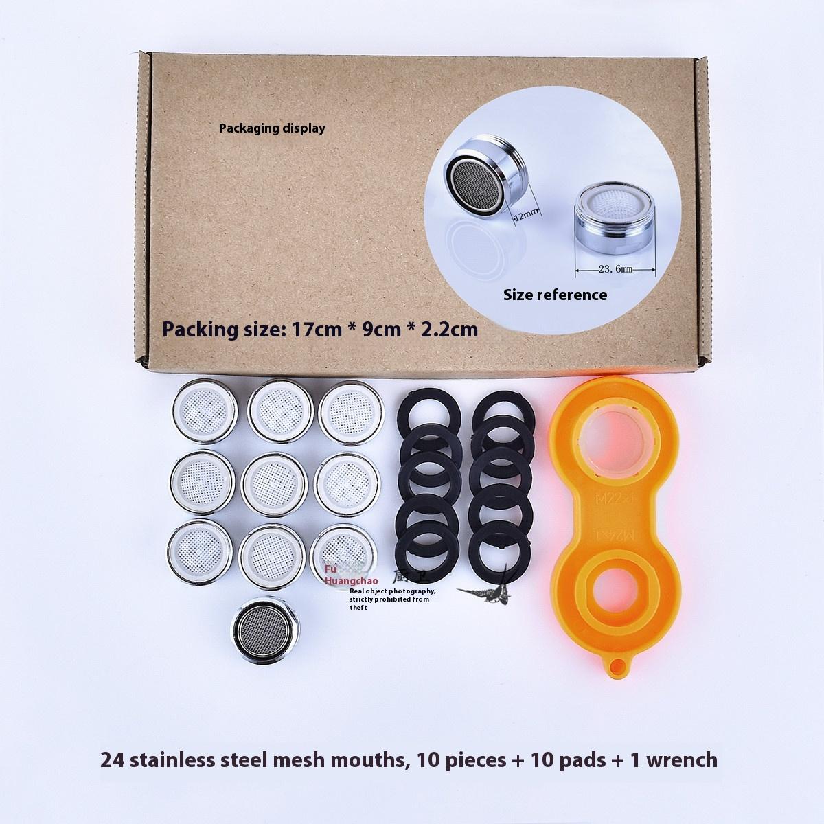 

10pcs Water Saving Faucet Aerator Replaceable Filter Mixed Nozzle M24 24mm Thread Bathroom Faucet Bubbler Accessories