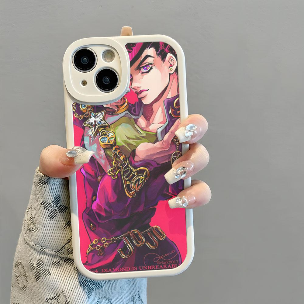 JoJo's Bizarre Adventure JoJo Anime Phone Case New 2025 Lambskin Silicone For Luminescent IPhone 16 15 14 11 12 13 Pro Max Mini
