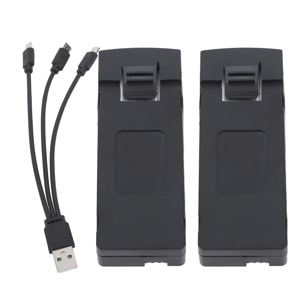 2 SZT. Akumulator litowy 3,7 V 2600 mAh do samolotu RC z linią do ładowania dla KY603 KY605 K7 średni składany RC