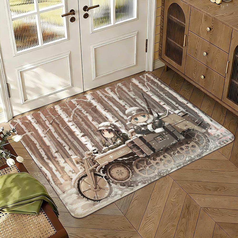 Girls Last Tour Floor Mat Soft Thickened Absorbent Non-Slip Bedroom Living Room Door Mat Home Decor Flannel Rugs