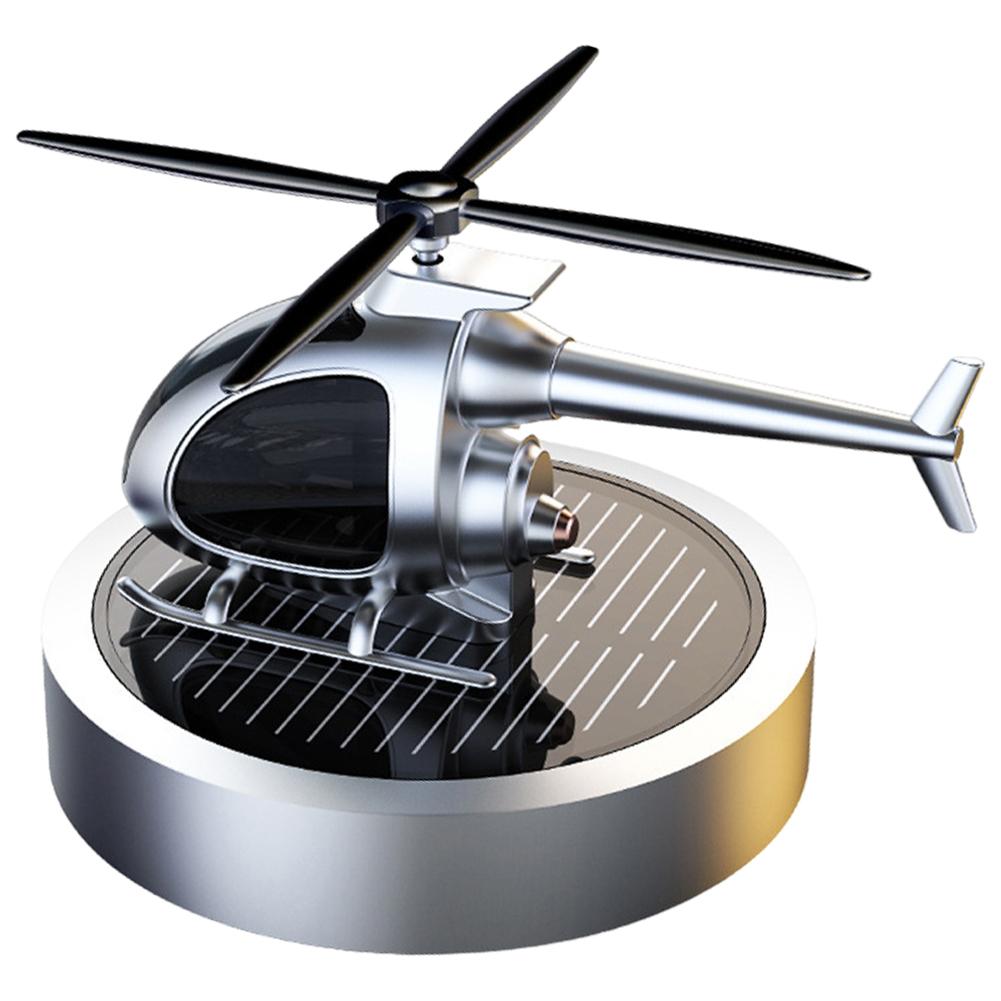 Solar Rotation Helicopter Car Air Freshener Odor Removal Aromatherapy Car Fragrance Diffuser Ornaments Car Interior Decoration