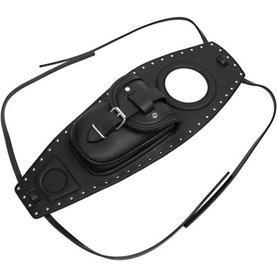 Bolsa para tanque de combustível de motocicleta, capa de couro artificial para tanque de motor, console central