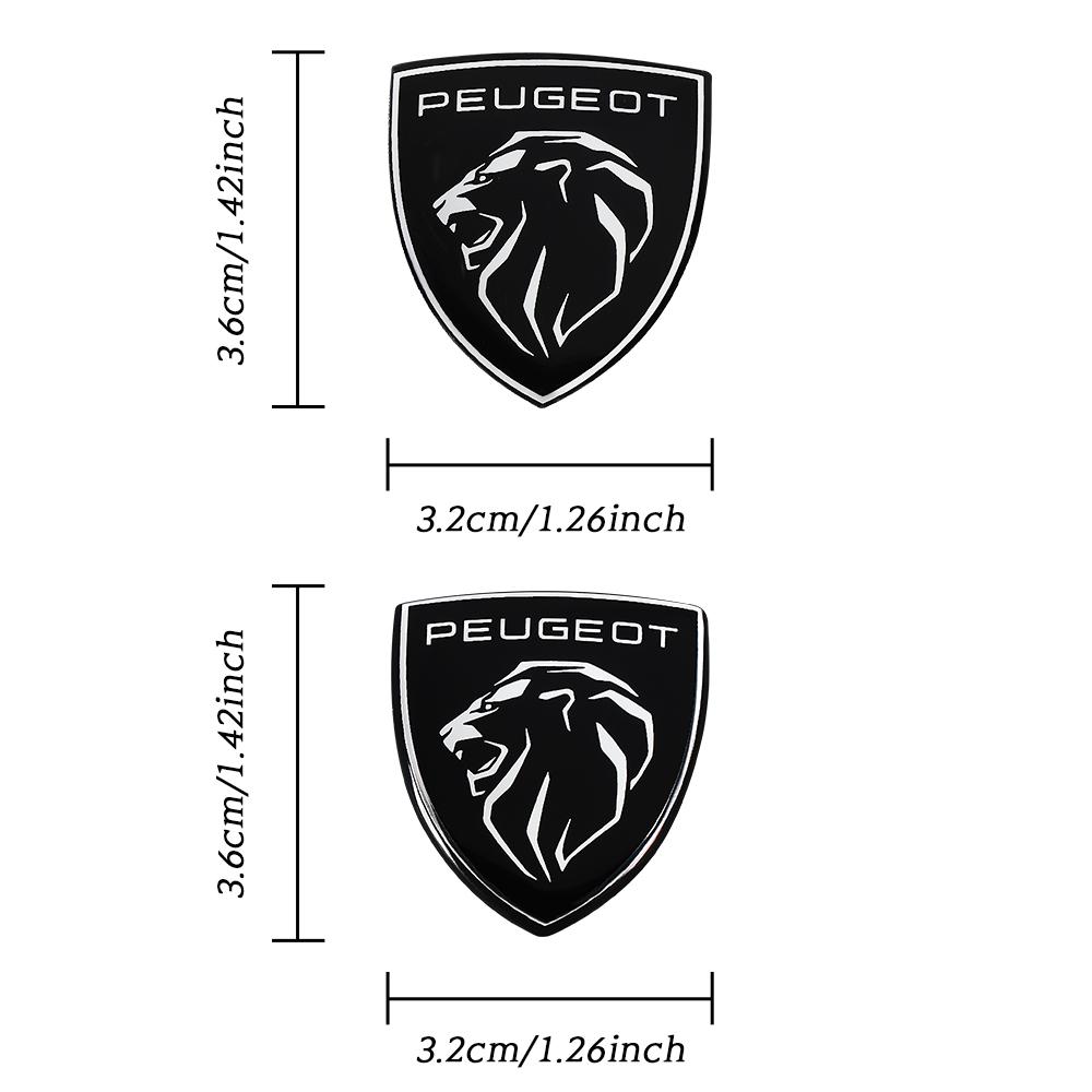 2026 Horká Samolepka na Auto Pro Peugeot 207 3008 206 208 308 5008 407 508 307 4008 2008 1ks Kryt Znak Střed Volantu Auta Embl