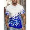 Men's Fashion 3D Printed Men's T-Shirt Round Neck Short Sleeve Trendy Street Wear