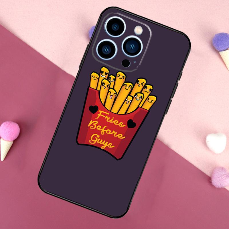 French Fries Before Guys Phone Case For iPhone 16 15 14 13 12 11 Pro X XR XS Max Plus Soft Shell TPU Cover