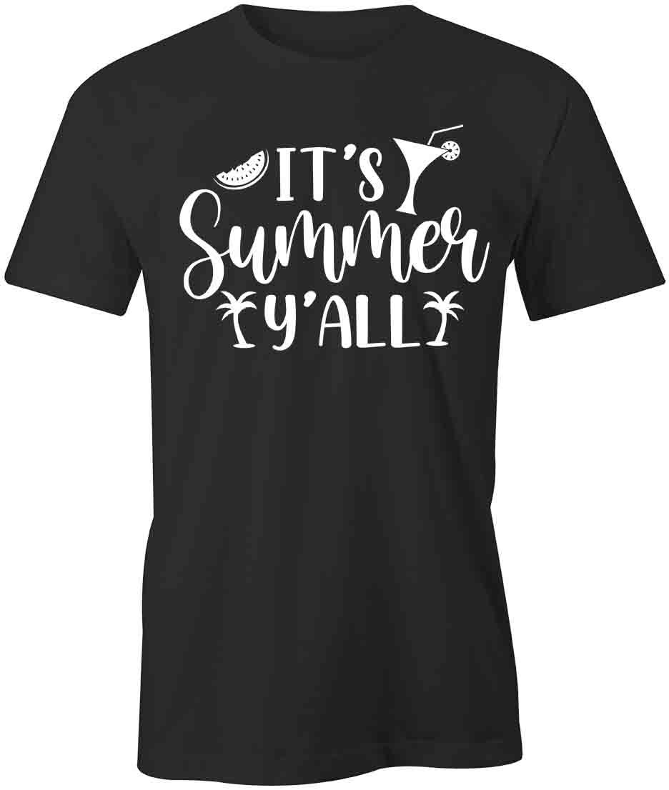 IT S SUMMER Y ALL TShirt Tee Short-Sleeved Cotton SEASONAL CLOTHING S1BSA553 S