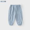 Davidella girls' cool pants summer clothes boys' UV resistant pants children's leg binding pants
