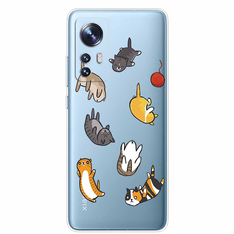 For Xiaomi 12T Case Clear Bumper Soft TPU Phone Cases for Xiaomi 12T Pro 5G Silicone Cover 6.67'' 12 T Transparent Slim Fundas