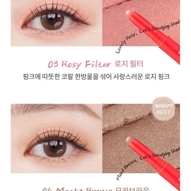 MERZY - Let's Smudging Eye Stick Shadow - 4 Colors