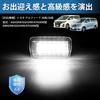 Virauto LED Courtesy Lights for Toyota Alphard 20 Door Welcome Pure White High Chip Genuine Easy Car Compatible with Front and Rear Interior Set of 2