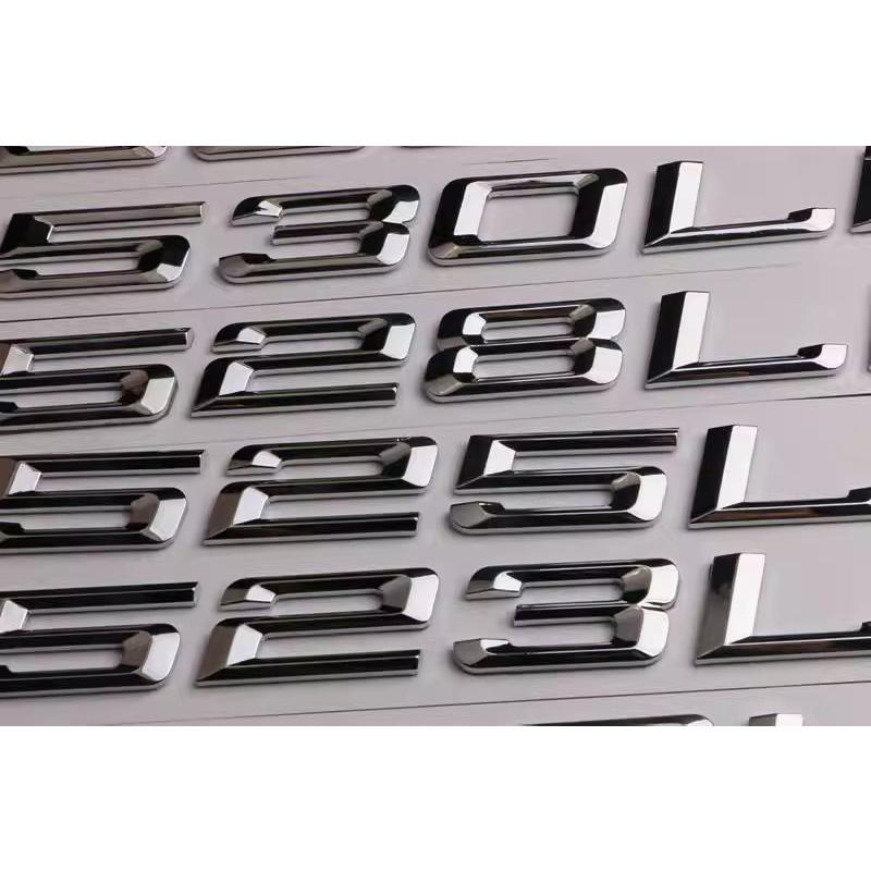 Car 3D ABS Trunk Letters Logo Badge Emblem Decal Sticker For BMW 5 series 520i 525i 528i 530i 535i 540i E39 E60 E61 F10 F11 G30