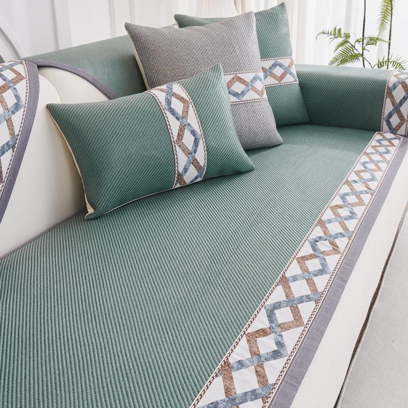 Modern Simple Sofa Seat Cushion Summer Household Ancient Rattan Mat Sofa Cushion Summer Cool  Hair