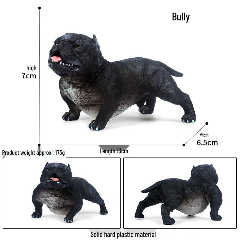 International Dog Model Set: Husky, Golden Retriever, Bulldog, Pit Bull, Shepherd - Children s Cognitive Pet Figures