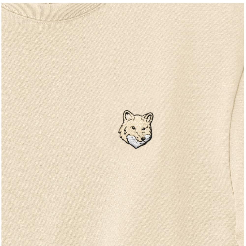 MaiSon KitSune Lm00107kj0119 P205 Tričko s krátkým rukávem pro muže s nášivkou hlavy tučné lišky