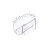 Refrigerator Organizer Tray for Wine and Glasses Plastic Wine Can Shelves with Stackable Glass Storage Racks Cup Storage Rack