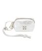 Russet Leather Mini Pouch Charm with Carabiner, RUZ1052189A0002, Free, Silver