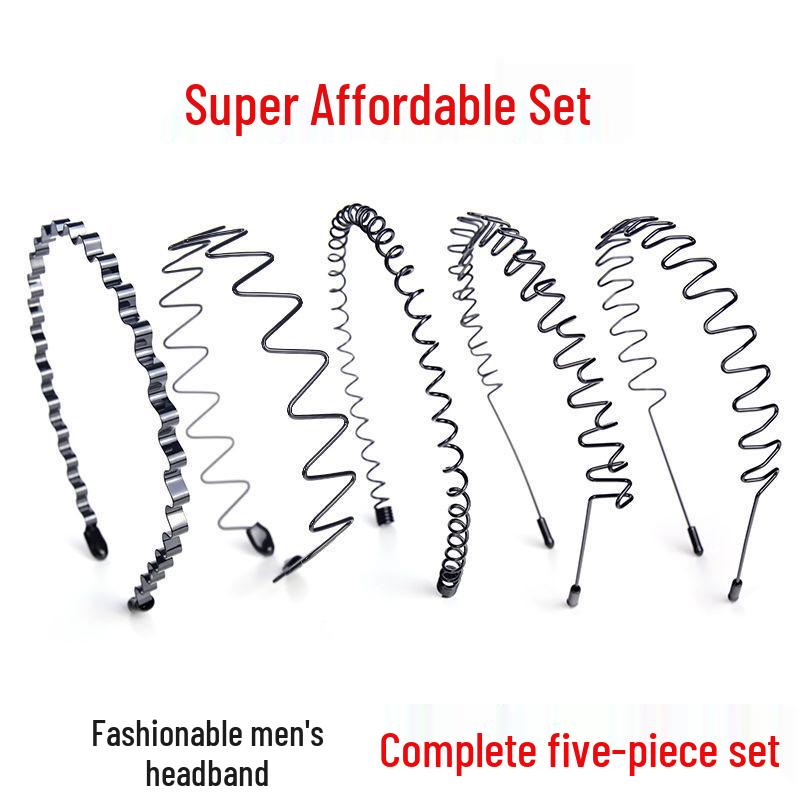 Trendy Men's and Women's Pompadour Sports Headband for Face Washing