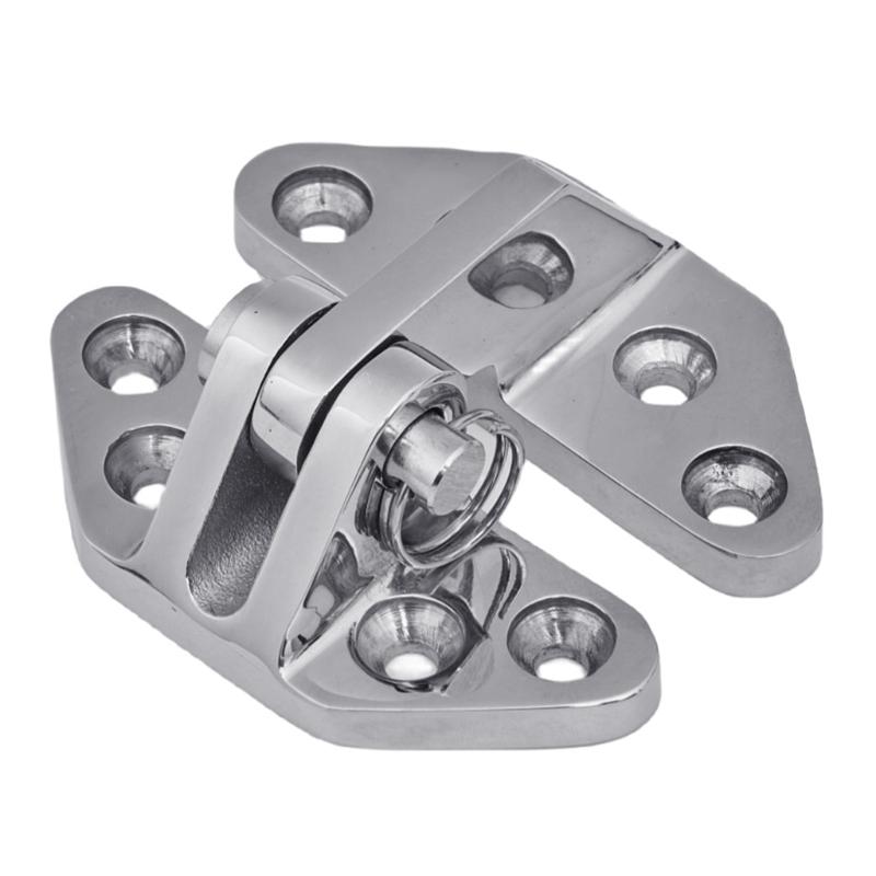 Stainless Steel 316 Marine Hinges 66x71mm with Removable Pin Suitable for Deck Fitting, Boat/Yacht Hardware Installation