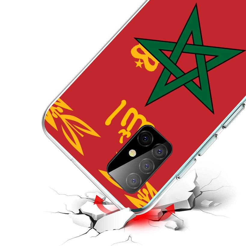 Morocco Flag Phnoe Case for Samsung Galaxy A17 A37 A57 A16 A26 A36 A56 A15 A14 A13 A55 A54 A53 A35 A34 A33 A25 A24 A23 A52 Galax