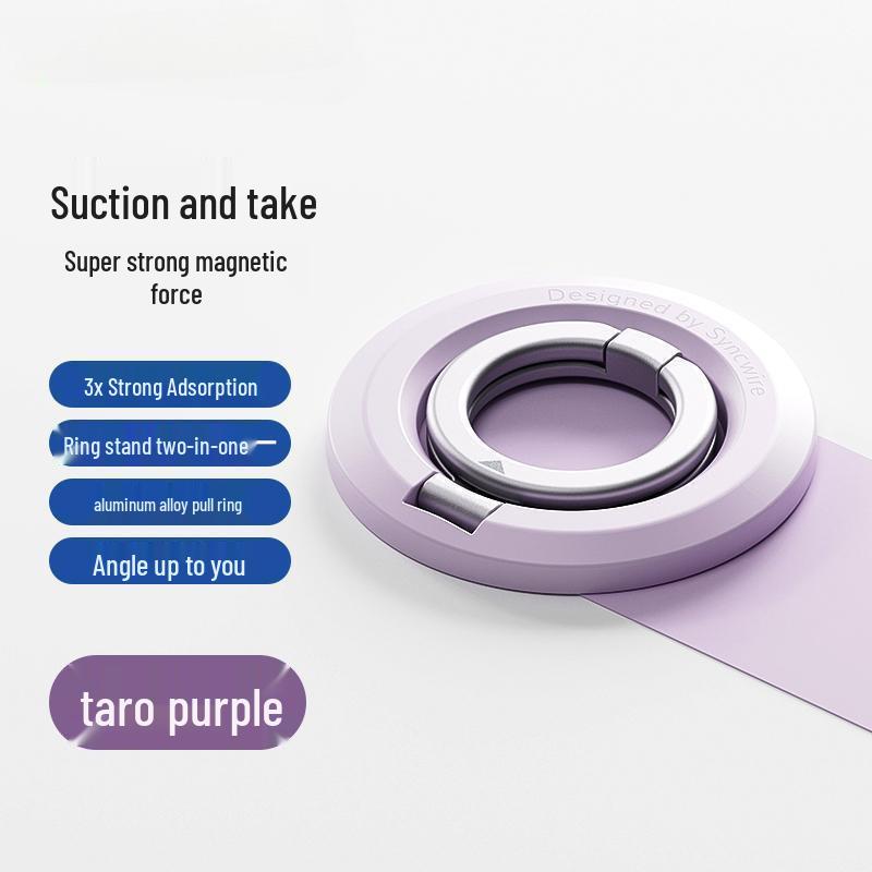 Magnetic Double-Ring Rotating Phone Stand and Holder