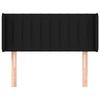 VidaXL Headboard with Ears Black 93x16x78-88 Cm Fabric3118990