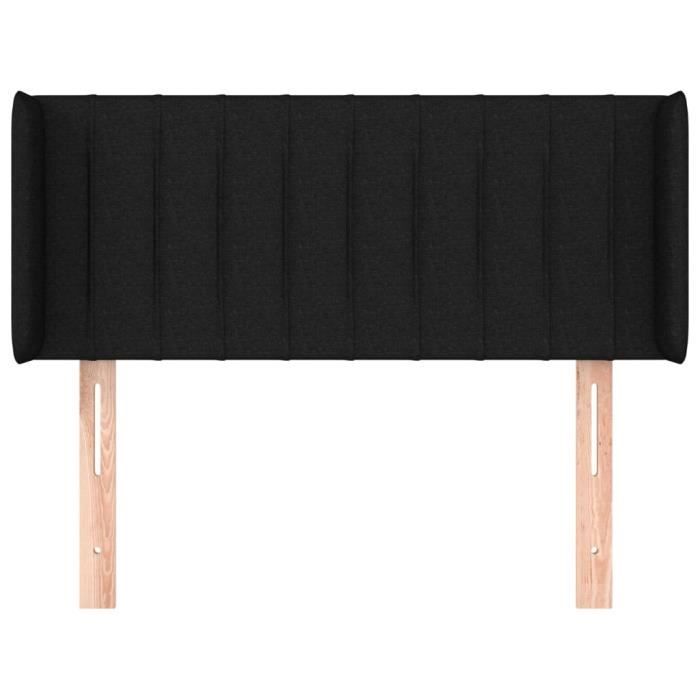VidaXL Headboard with Ears Black 93x16x78-88 Cm Fabric3118990