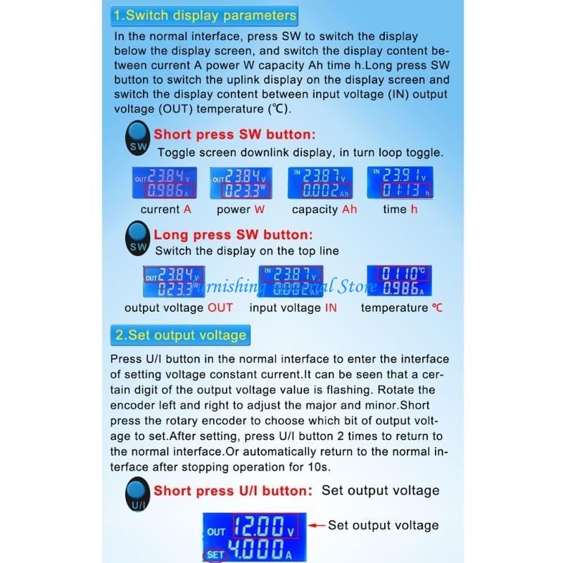 Y5GD ZK-5KX Adjustable for DC Power Supply Step-down Power Module with LCD Displa