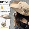 Men's Quick-Drying Wide Brim Hat for Fishing, Camping, Hiking, and Mountaineering