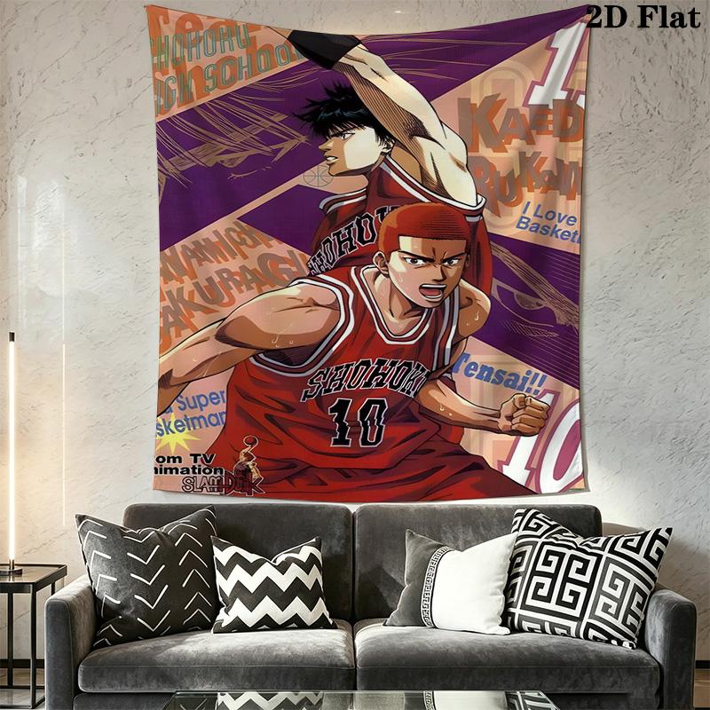 Slam Dunk Basketball Heroes Tapestry Tapestry Fashion Print Background Cloth Wall Covering Decoration Background Cloth