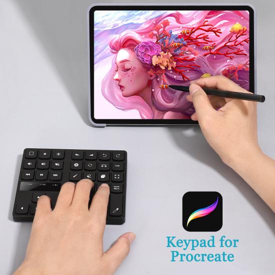 Buy 35 Keys Universal Drawing Numeric Keypad Ergonomic Small Bluetooth