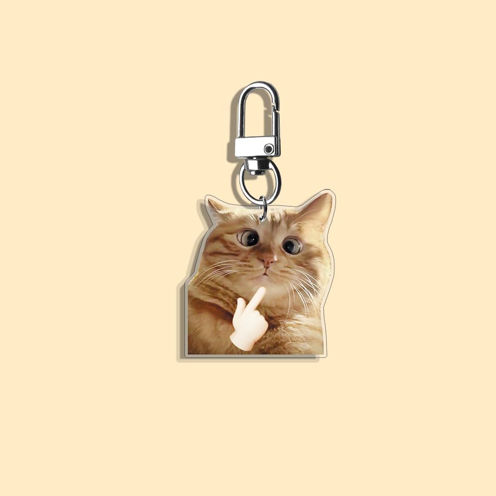 Funny Cat Keychain Student Gift Bag Women's Bag Cute Things Gift For Best Friends Cartoon