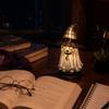 Witch Hat Lamp Stained Witch Hat LED Light Halloween Table Lamp with Warm Glow