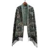 High-End Red Angora & Imitation Cashmere Ethnic Style Scarf Shawl