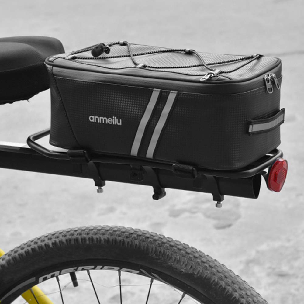 Lixada Bicycle Trunk Bag, Bicycle Rack Rear Carrier Bag, Bicycle Commuter Bag, Waterproof (Rain Cover Included)