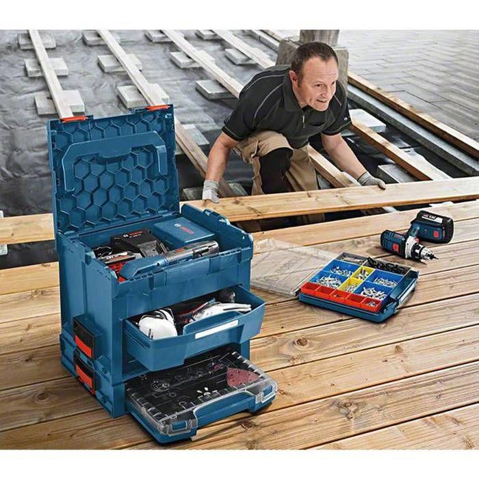 Insert pour rangement d'outils - BOSCH PROFESSIONAL - L-BOXX 1600A02HB7 - Plastique - Noir - Compatible GST 18 V