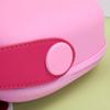 Candy Color PU Cosmetic Bag Handle Make Up Pouch Bag Makeup Case Portable Tote Bag  Women