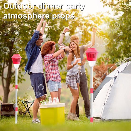 Kids Bubble Machine with LED Lights Easy To Use Rechargeable Outdoor Automatic Bubbles Blower Maker Machine