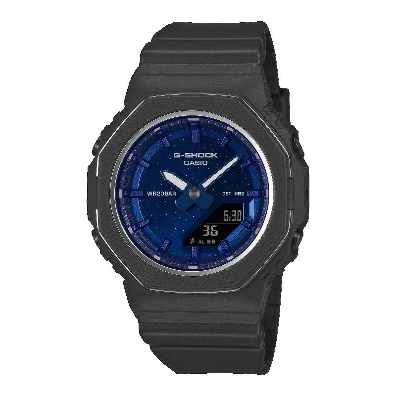 Casio Men s Resin 200M Water Resistant Analog Shock Resistant Quartz Watch GMA-P2110SC-2A синий