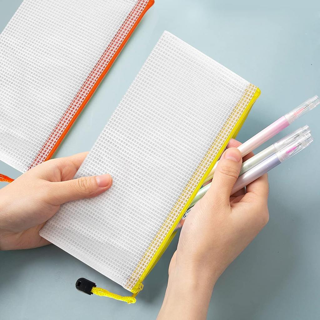 5 buc papetărie dosar dosar plasă fermoar husă călătorie A4 A5 A6 A3 document geantă zip dosar dosare școală birou rechizite