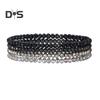 4Pcs/Set Beach Bracelet Fine Workmanship Non-Fading Stacked Bracelet Faux Crystal Versatile Bracelet for Daily Wear