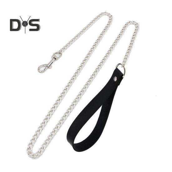2Pcs/Set Rivet Necklace with Leash Adjustable Length Rivet Decor Collar Rope Set Couple Sexy Necklace Adult Erotic Products