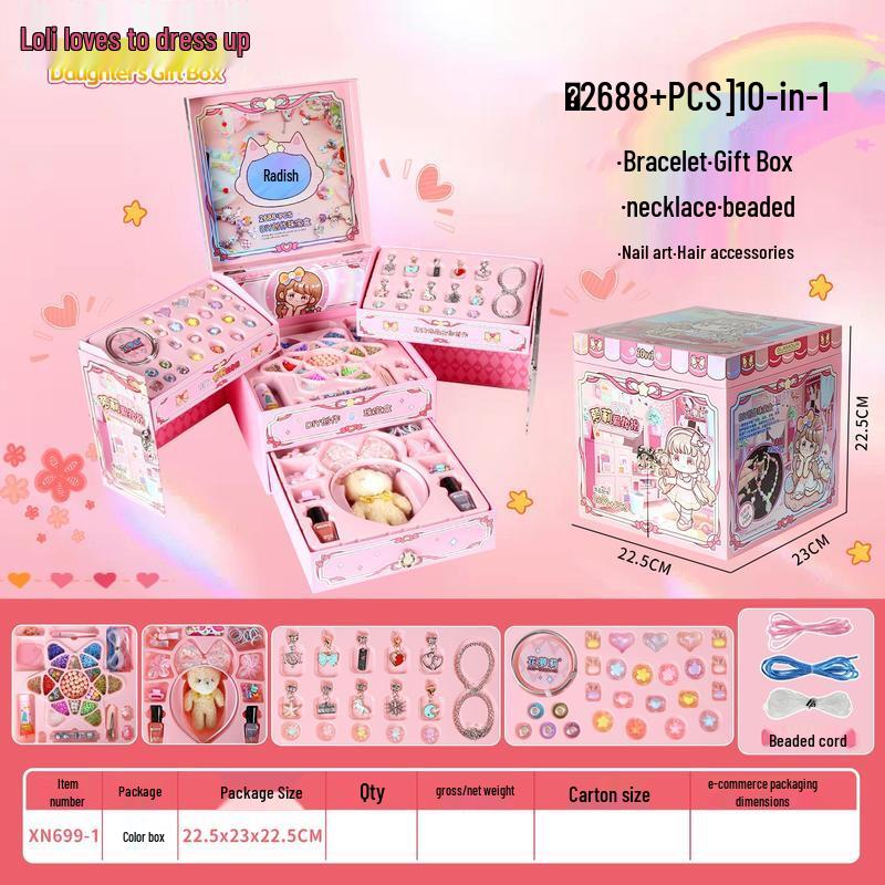 JINGRUIXIANG Kids DIY Bead Jewelry Making Kit