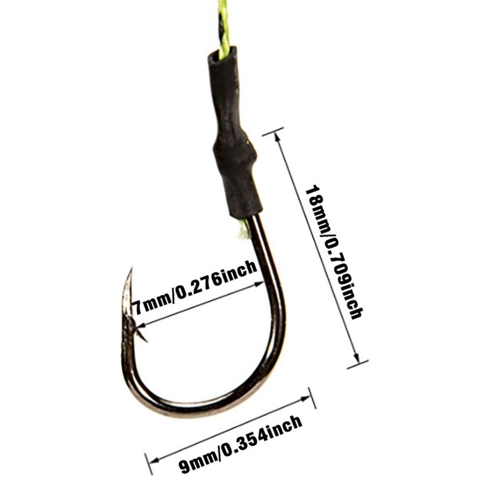 1Set Carp Fishing Feeder Fishing Baits Cages Hook Rig Set Inline Method Feeder Fish Tackle Accessories