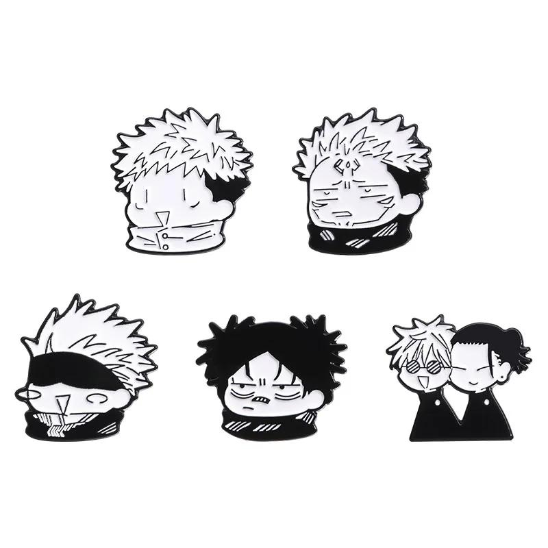 Anime JJK Jujutsu Kaisen Cosplay Brooch Enamel Pin Badges Brooches for Clothes Jewelry Accessories Fashion Jewelry Gift