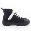 Excellent HERMES High cut sneakers Itineraire canvas black canvas Women 36 Used