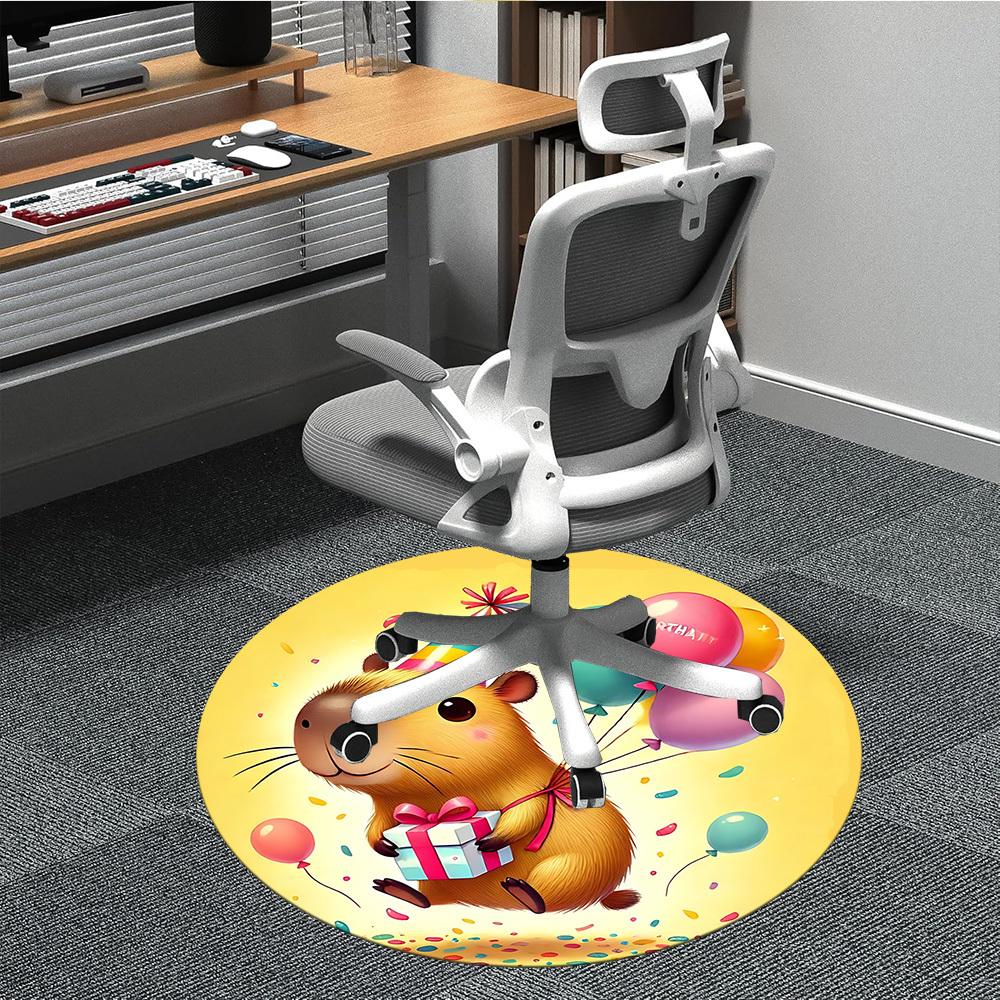 

1pc Capybara Party Chair Carpet for Office, , Non-slip carpet, Very suitable for offices, farmhouses,Outdoor carpet yy251120091 80cm by 80cm